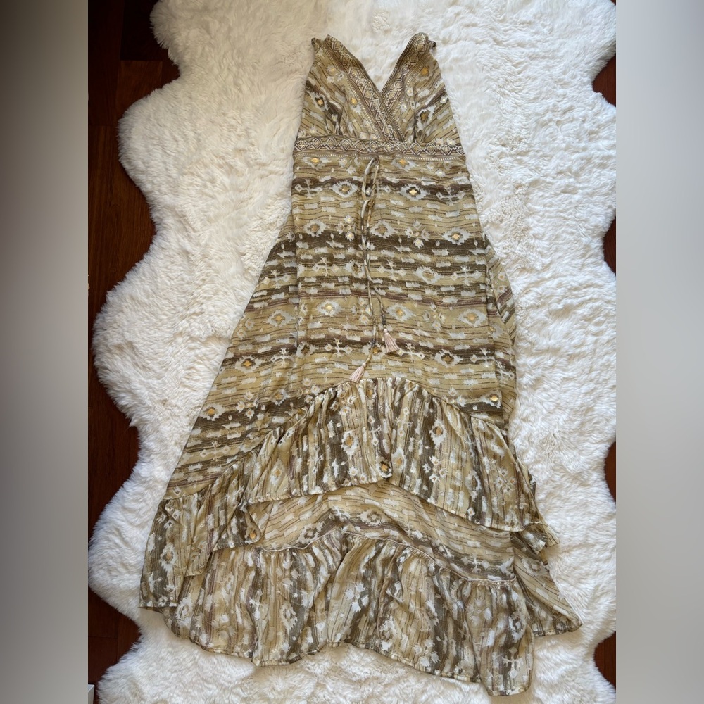 Asa Kaftans Maxi Dress, Gold, One Size